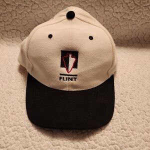 Vintage 90's Flint Arrowhead Denim  Adjustable Colorblock Ball Cap Trucker Hat